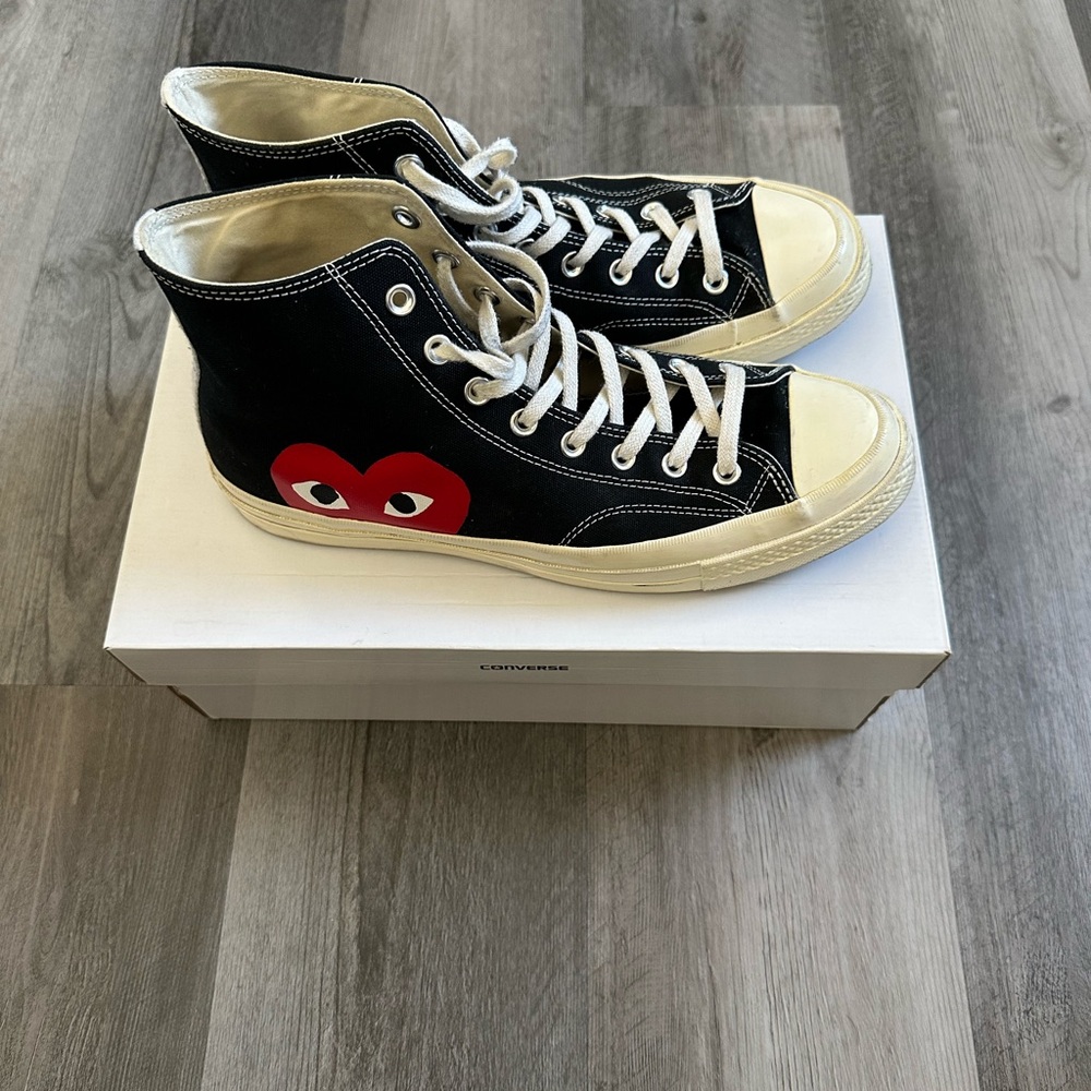 Converse x PLAY COMME des GARCONS Black High Tops